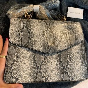 Snake skin purse